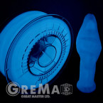 Devil Design PLA filament 1.75 mm, 1 kg (2.2 lbs) - glow in the dark blue